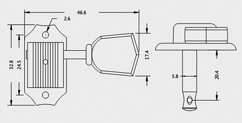 Musiclily M171 Комплект колков для гитары, 3+3, хром.