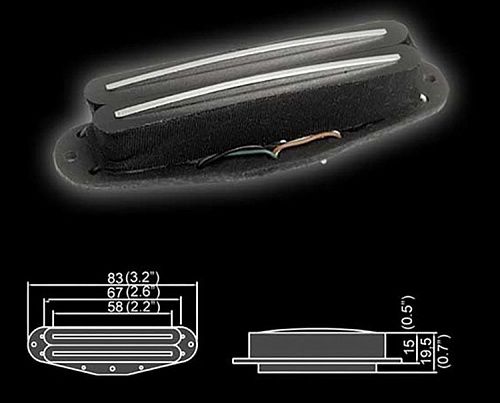 Belcat BHS-95ABridge-BK Звукосниматель магнитный, сингл.