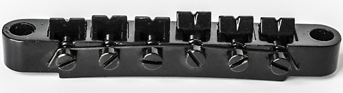 Musiclily M203BK-M205BK Бридж Tune-O-Matic со стоп-баром для Gibson Les Paul, черный.