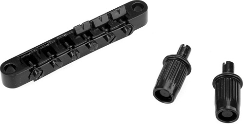 Musiclily M203BK-M205BK Бридж Tune-O-Matic со стоп-баром для Gibson Les Paul, черный.